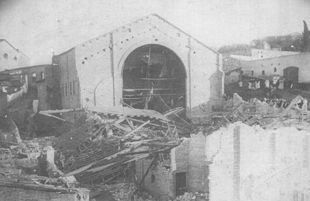 Fotografia de les runes de la sala